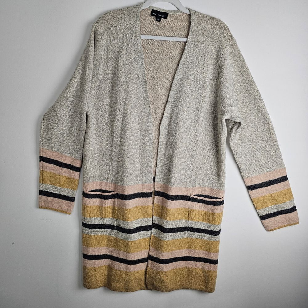 Fortune & Ivy Stitch Fix‎ Womens XL Colorblock Striped Cardigan